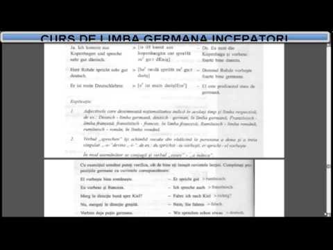 Curs de limba Germana incepatori (tema+dictionar) - Lectia 4