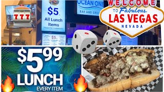 $5.99 LUNCH in VEGAS + the BEST Philly cheesesteak in Las VEGAS #vegas #vegasfood #vegaseats