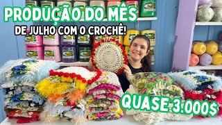 PRODUÇÃO DO MÊS DE JULHO FOI INACREDITÁVEL!😱 Quase 3.000$ reais em peças MARAVILHOSAS!