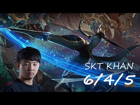 T1 Khan Stream: Khan Camille KDA 6/4/5.