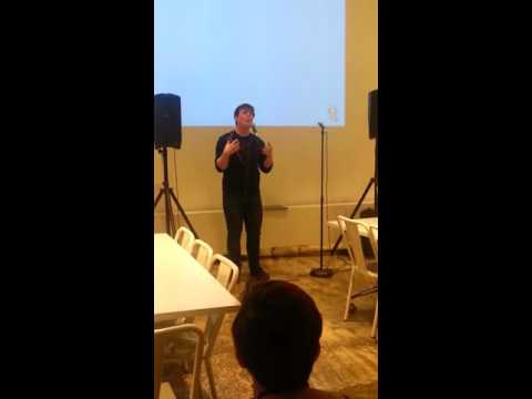 Thomas Sanders singing "Freeze Your Brain"