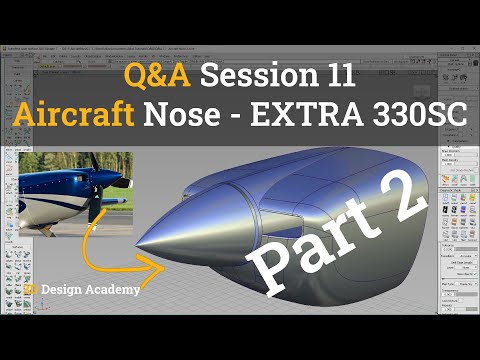 Autodesk Alias Tutorials I Q&A 11 - Aircraft Nose 2