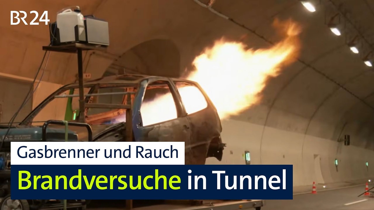 Tunnel Oberau für Brandversuche gesperrt | Abendschau | BR24