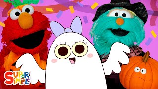 Sesame Street &amp; Super Simple Songs sing Monster Party | Kids Halloween Song