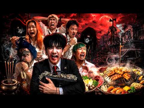 JKเปิด “บริษัท หมูกระทะ สยองขวัญ จำกัด!!” ที่หมู่บ้านร้าง👻🏠 (ผีแฝงตัว 2ตน)