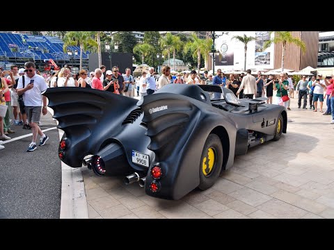 Supercars in Monaco 2023 [ 17 ] (Batmobile, CLK Black Series, G 4x4 Squared, 720S Spider, AventadorS