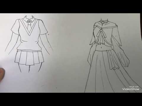 Cách vẽ quần áo trong Anime | Vẽ Từng Nét Nhỏ