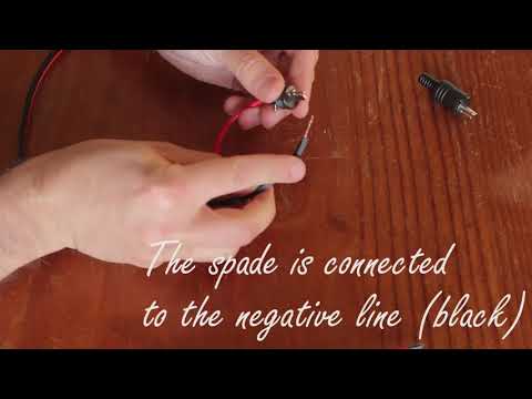 How to connect a DIN speaker plug to cable