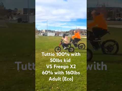 Tuttio Soleil01 with 50lbs Rider VS Freego X2 with 160lbs Rider