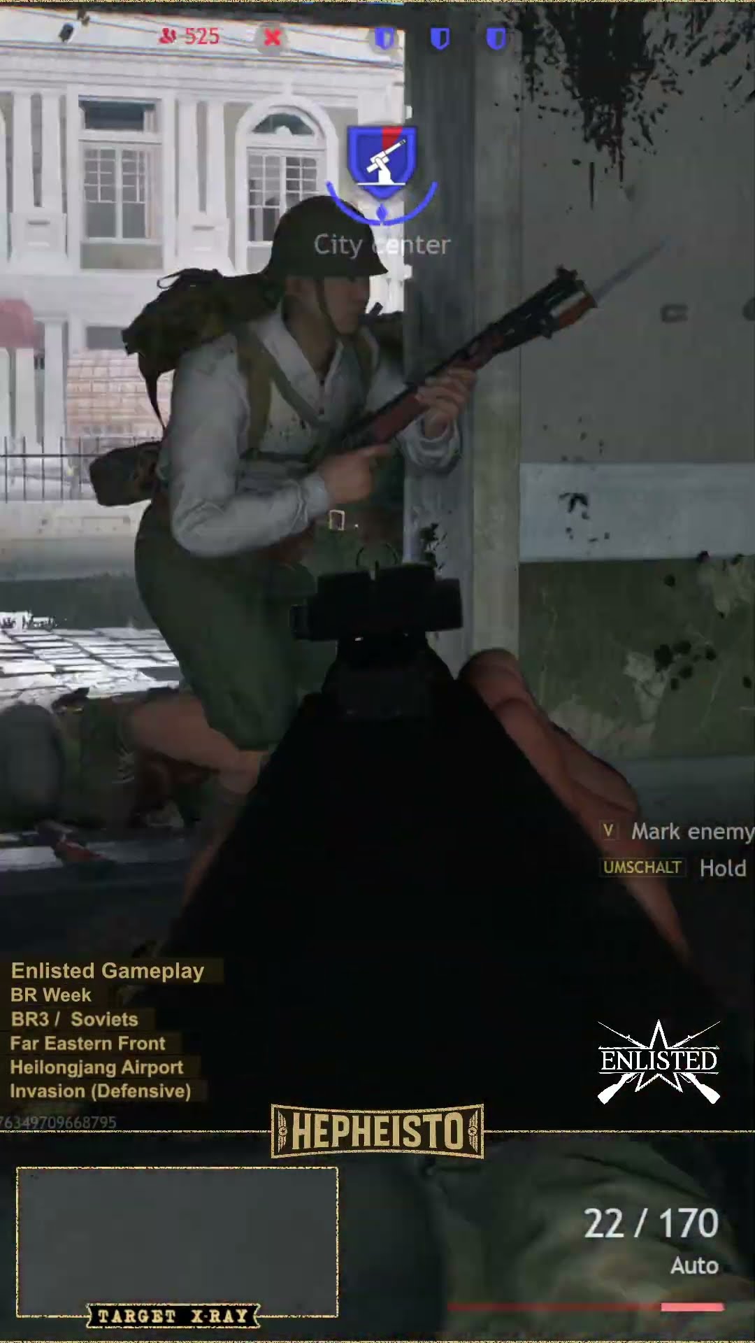 Machine Gunner eliminates 4 enemies with one strike