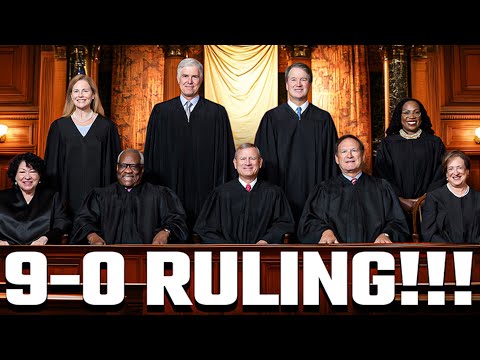 BREAKING TODAY! Supreme Court Issues 9-0 Unanimous Decision With Major Nationwide Implications!