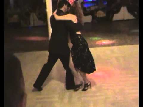  Mariana Casagrande  and  Daniel Oviedo  are  dancing  to  a  milonga