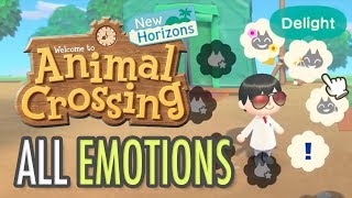 Animal Crossing New Horizons ALL EMOTIONS