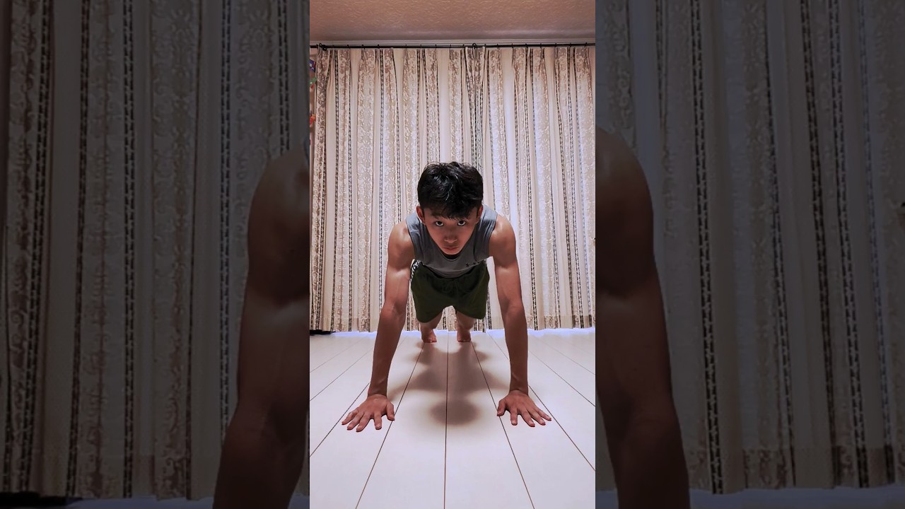 プッシュアップチャレンジ動作音ありVer.  #pushupchallenge #プッシュアップ関係ない