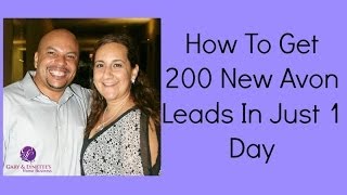 AVON | Avon Representative Shares How To Get 200 Avon Leads In Just 1 Day