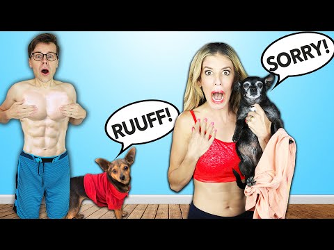 If Your Dog Barks You Have To REMOVE A LAYER OF CLOTHING Challenge - PawZam Dogs