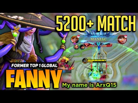 MANIAC! Fanny 5000+ Match Gameplay [ Top Global Fanny Best Build ] My name is ArxQ15 - MLBB