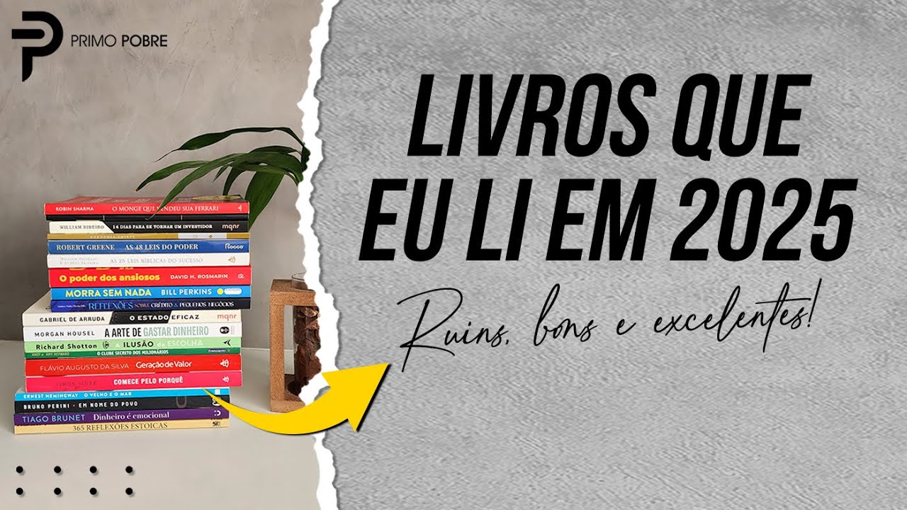 TODOS os LIVROS que LI EM 2025 (Bons e Ruins)