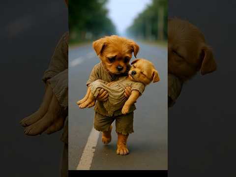 The poor puppy's sister hit by a car #animahal