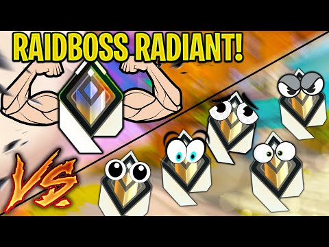 Valorant: 1 Raid-boss Radiant VS 5 Radiant Players! - Who Wins?