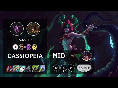 Cassiopeia Mid vs Akali - KR Master Patch 10.10