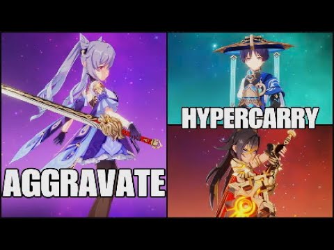 Keqing aggravate x Waderer hypercarry feat. Dehya support