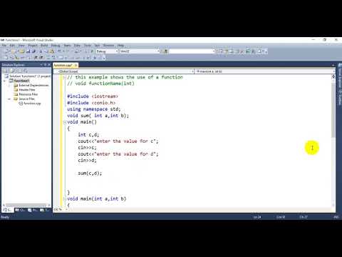 C++ program using function lecture no 20 void name(parameters)