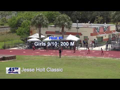 Girls 9-10 - 200m Jesse Holt 45 Classic @ Blanche Ely High School Jun 12, 2021