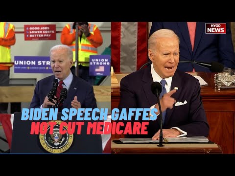 Biden’s Speech to Union Workers, gaffes; negotiated a deal not cutting Medicare and Social Security