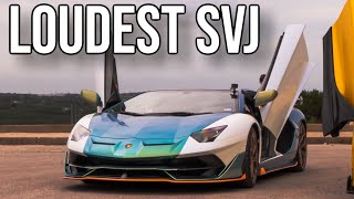RIDEALONG in the LOUDEST Lamborghini Aventador SVJ! V12 Screaming!
