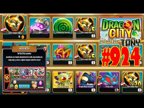 Dragon City "Capítulo 924 - Magia Negra: Isla del Rompecabezas de la Magia Negra" por Tony