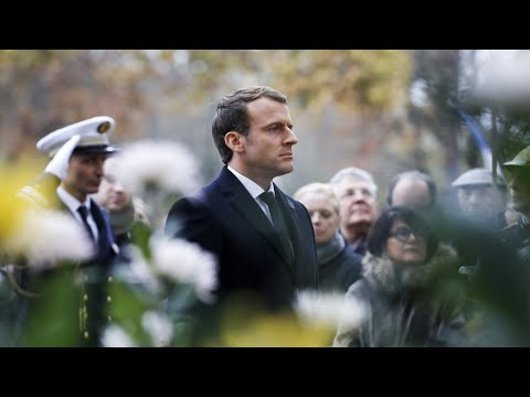 فرنسا ماكرون يحيي الذكرى السنوية لانتهاء الحرب العالمية الأولى