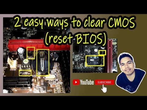 2 easy ways to clear CMOS (Reset Bios) || Paano ireset ang CMOS (Bios Reset) || Scion Tv
