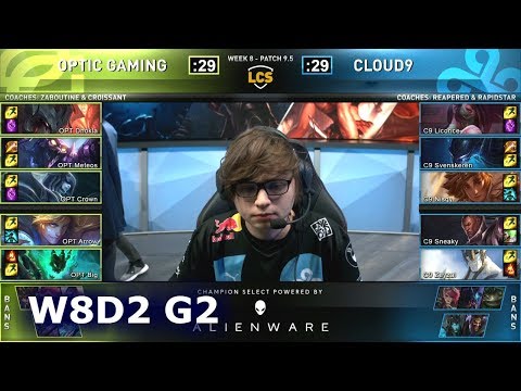 OPT vs C9 | S9 LCS Spring 2019 Week 8 Day 2 | OpTic Gaming vs Cloud 9 W8D2