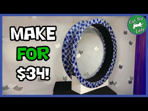 The Best DIY Cat Running Wheel On A Budget/Inexpensive/Cheap/Easy