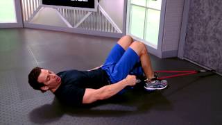Lying Biceps Curl Low with Resistance Bands exercise video thumbnail