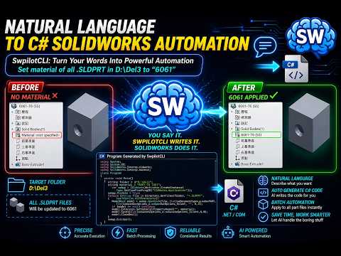 SwpilotCLI: Natural Language to SolidWorks Macro