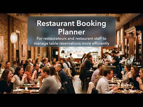 Restaurant Booking Planner video thumbnail