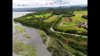 preview picture of video 'Palmer Matanuska River Fly Over'