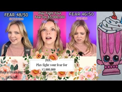 POV:play fight your fear for 5million$ by Jessica Kaylee(creditgoestotheowner)& drawings #pov #cute.
