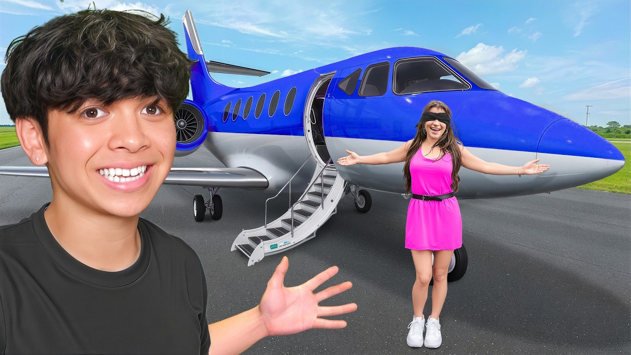 Surprising My Crush with a Private Jet..