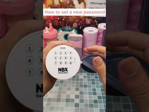 How to set up a new password for Your Lock Pencil Case