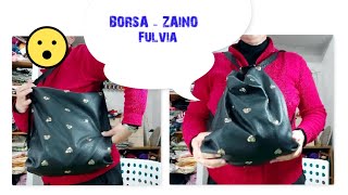 Strepitosa IDEA 2 in 1 / BORSA ZAINO Fulvia - Tutorial cucito creativo passo passo con CARTAMODELLO