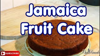 Real Jamaica Fruit Cake/ Cake Black Cake (Christmas) | Recipes By Chef Ricardo