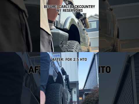 Fox 2.5 HTO on a 5 ton Ram 2500 vs Carli Backcountry shocks