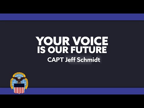 Your Voice is Our Future: Navy CAPT Jeffrey Schmidt, DLA Land & Maritime (open caption)
