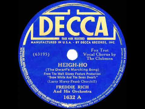 1938 Fred Rich - Heigh-Ho (The Dwarf’s Marching Song) (Clubmen, vocal)