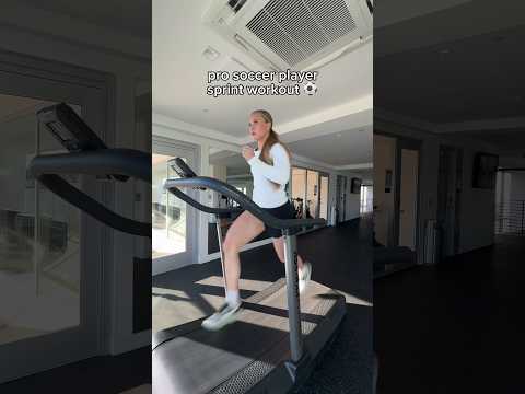 My interval sprint workout as a pro soccer player #sprinttraining #soccertraining #soccergirl