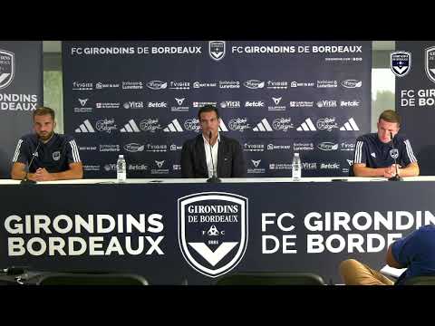 Conférence de presse de présentation des nouvelles recrues des Girondins de Bordeaux