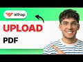 How To Upload PDF On Whop 2026 Full Guide
